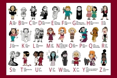 The Alphabet of Scary Movie Ladies